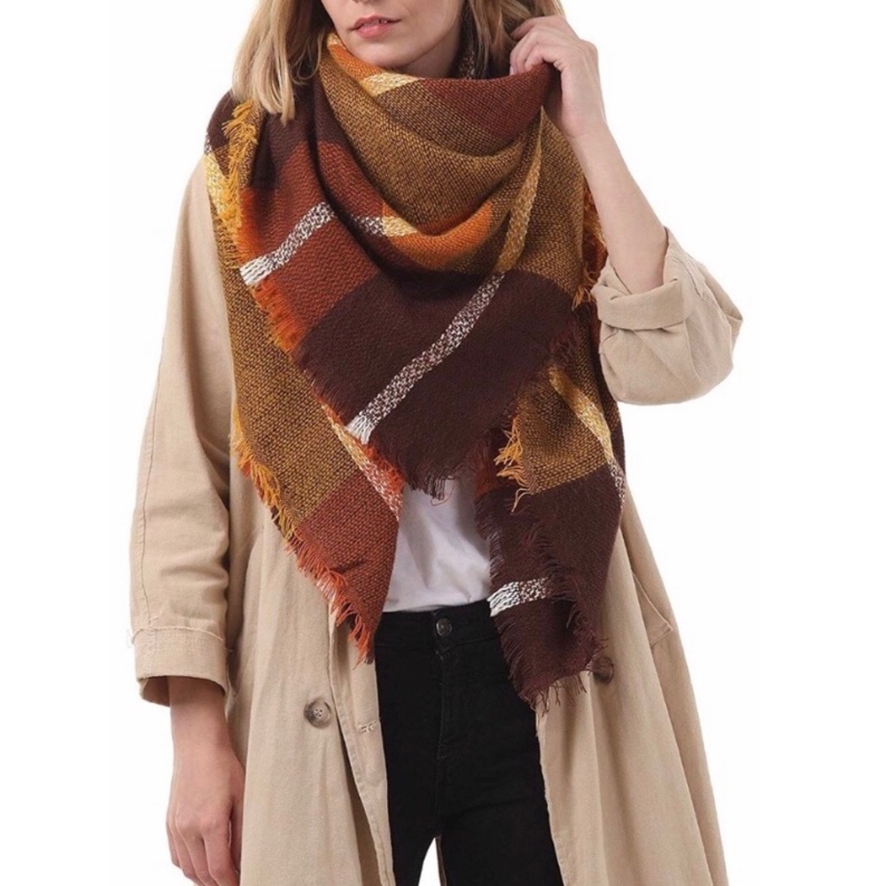 Gorgeous plaid blanket scarf